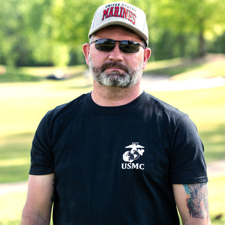 USMC Eagle, Globe, and Anchor T-Shirt – Black or Red - SGT GRIT