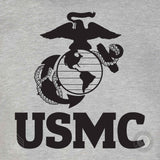 USMC Eagle, Globe, and Anchor T-Shirt – Gray - SGT GRIT