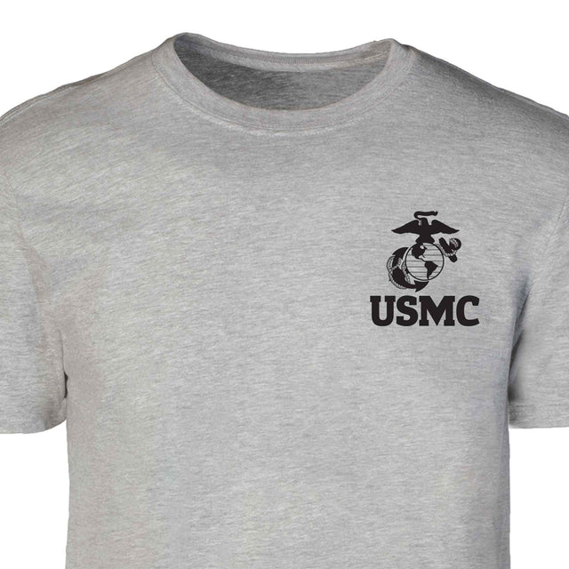 USMC Eagle, Globe, and Anchor T-Shirt – Gray - SGT GRIT