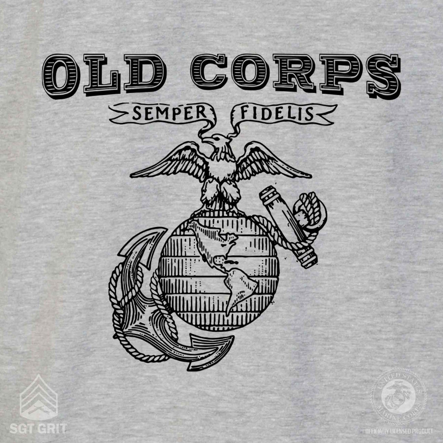 EGA Old Corps Back With Left Chest T-shirt – SGT GRIT