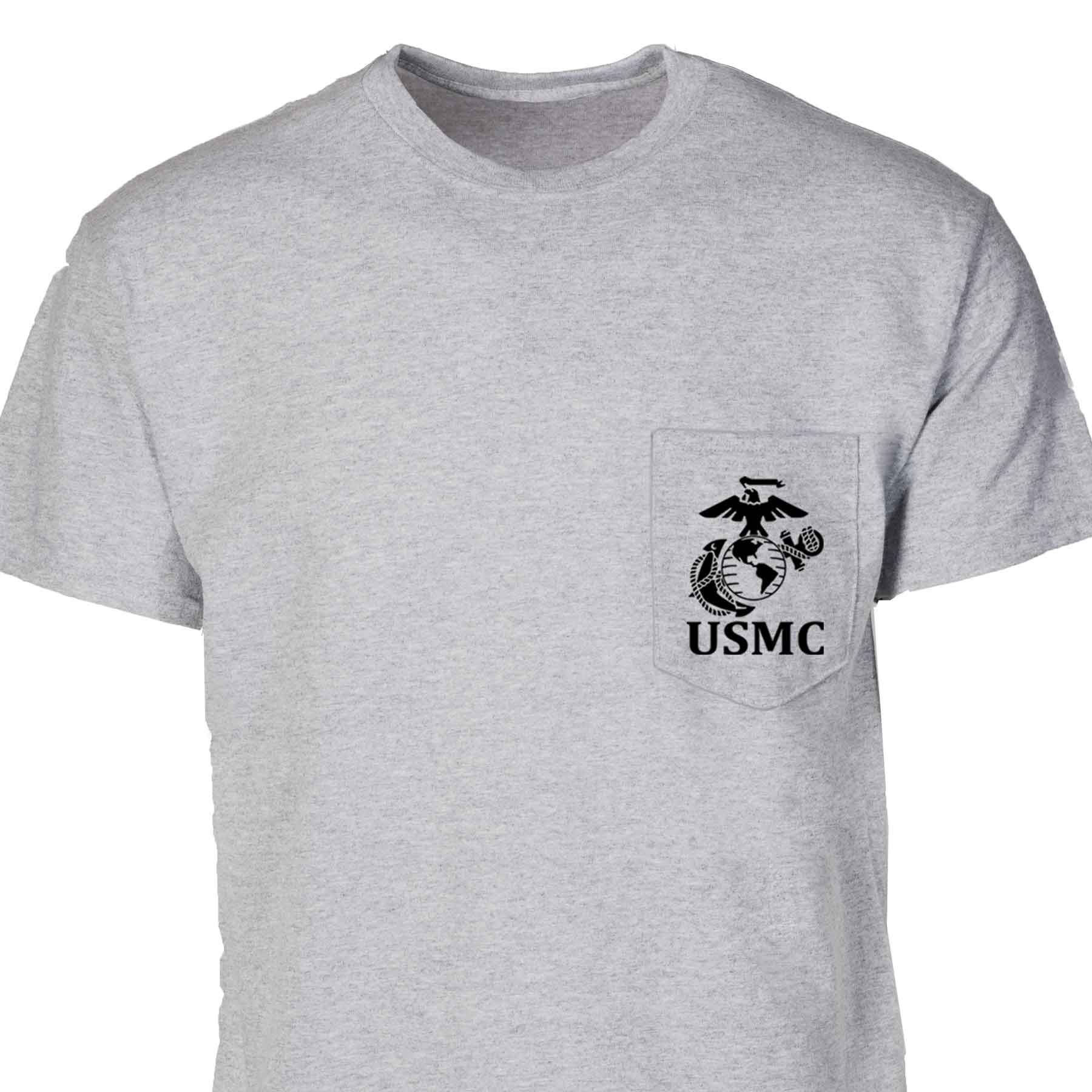 Marines Pocket T-Shirt with EGA – SGT GRIT Marines Pocket T-Shirt with EGA – SGT GRIT