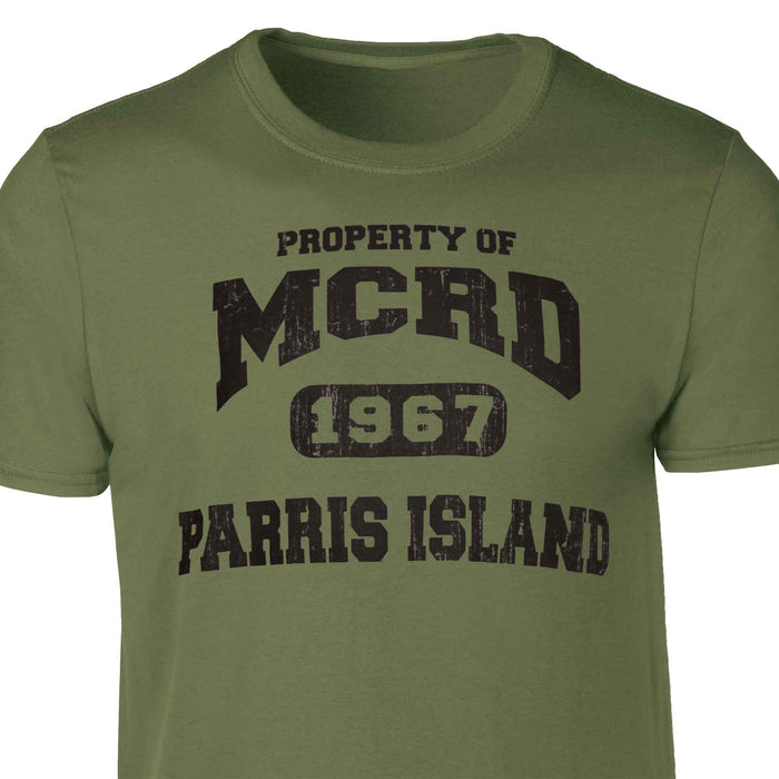 Personalized USMC Property of MCRD 1968 T-Shirt - SGT GRIT