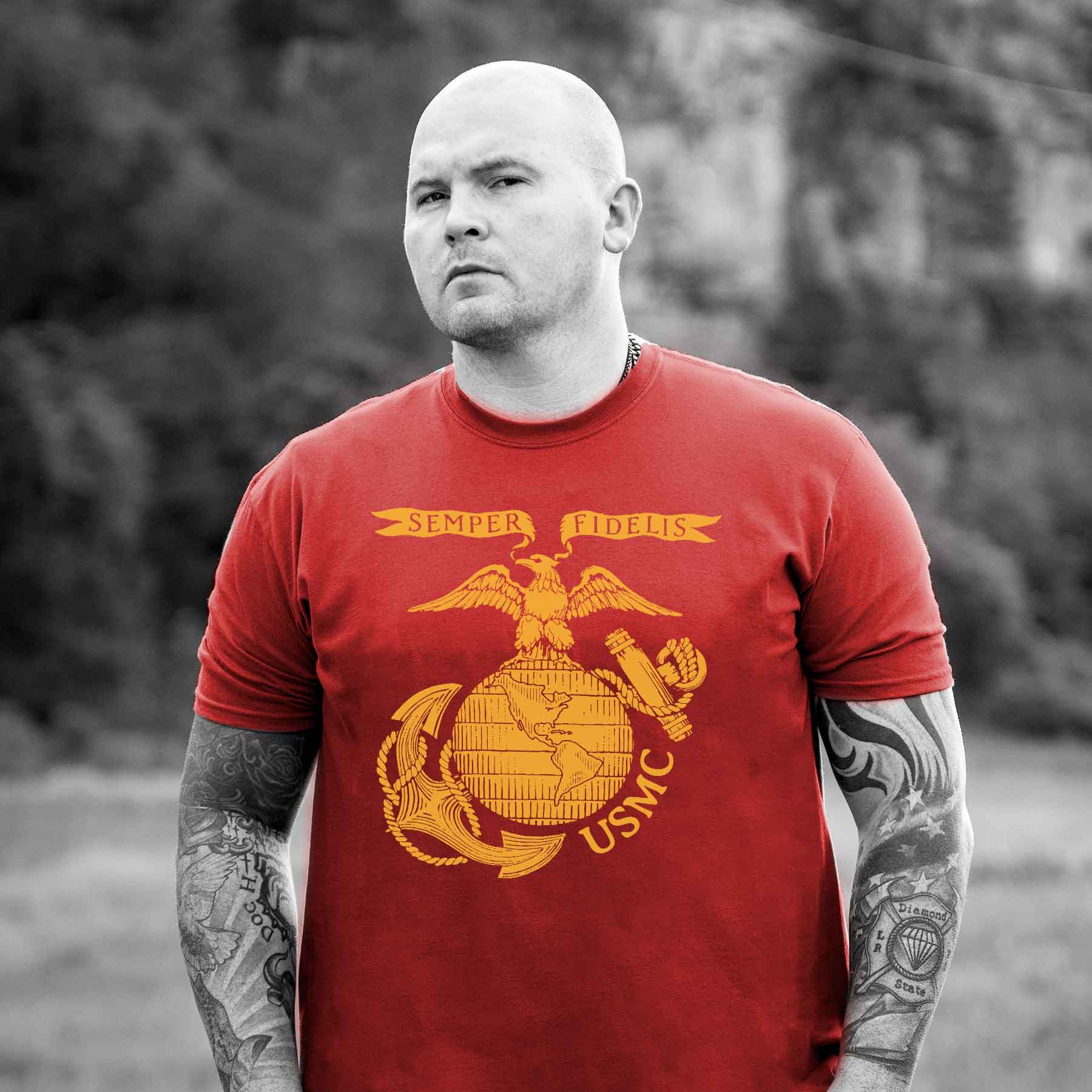 Large Eagle, Globe, and Anchor T-shirt – SGT GRIT