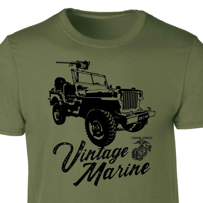 Vintage Marine Jeep T-shirt - SGT GRIT
