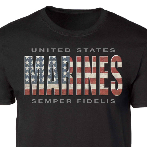 United States Marines USA Flag T-shirt - SGT GRIT