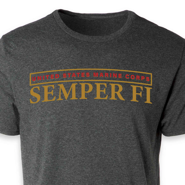 Semper Fi Arch Heather T-shirt - SGT GRIT