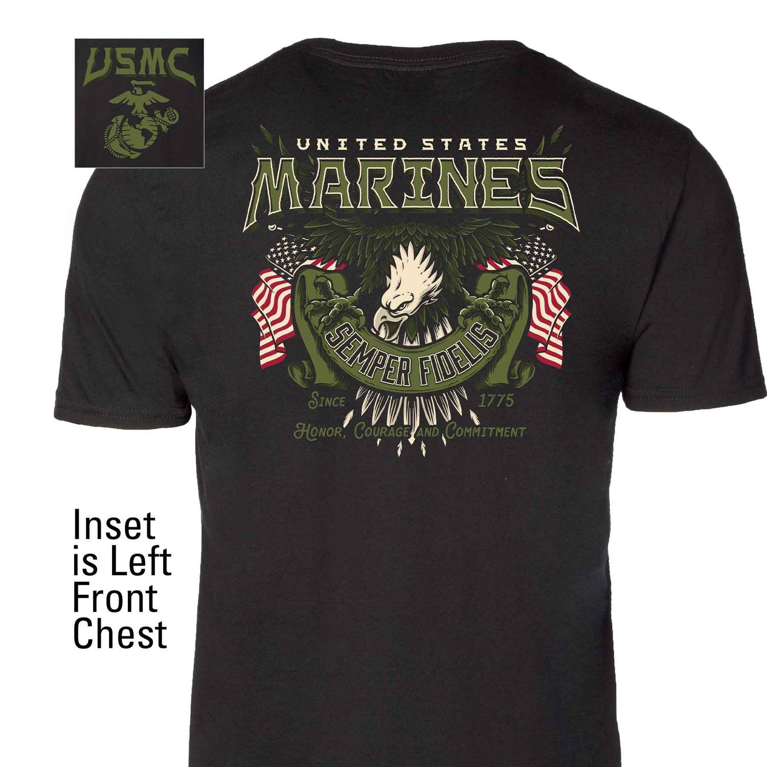 USMC Eagle Banner T-shirt – SGT GRIT