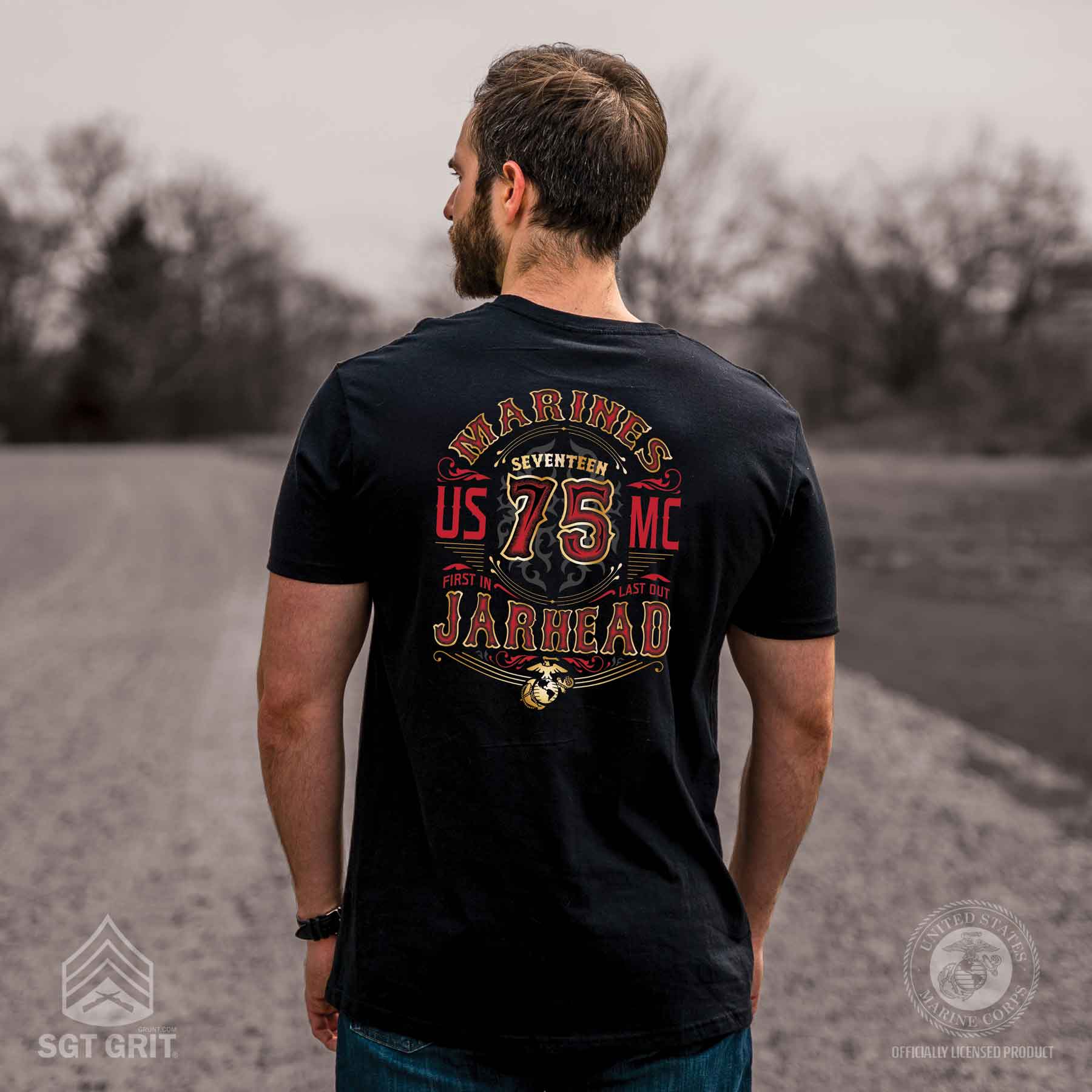 UK SUBS warhead ミリタリーシャツ ハードコア 軍物 Western Jarhead Back With Left Chest T-shirt – SGT GRIT