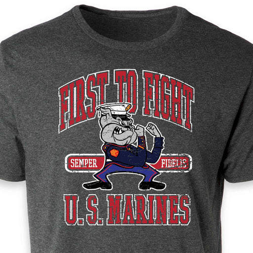 USMC First To Fight Bulldog T-shirt - SGT GRIT