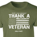 Thank A Veteran T-shirt - SGT GRIT