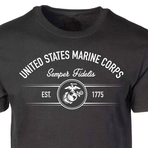 USMC Est. 1775 EGA T-shirt, Black - SGT GRIT