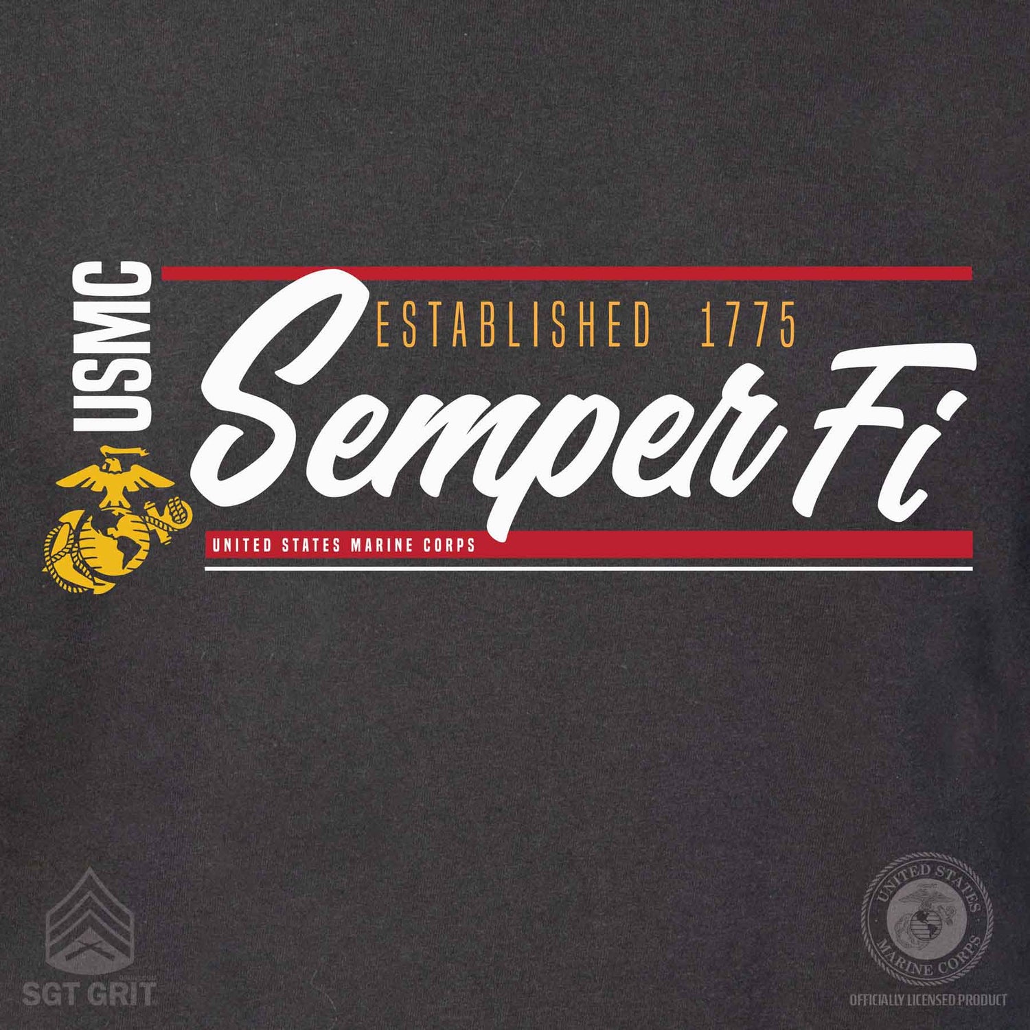 USMC Semper Fi Script T-shirt – SGT GRIT