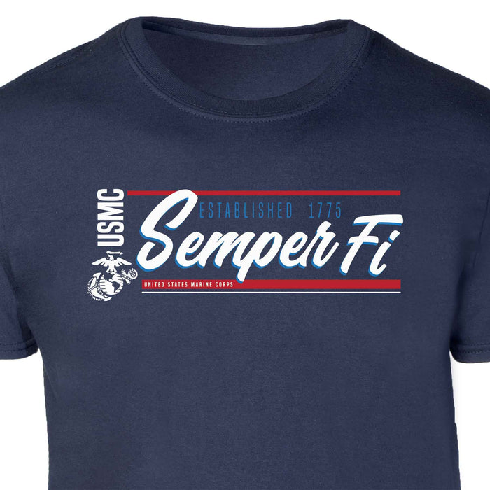 USMC Semper Fi Script T-shirt - SGT GRIT
