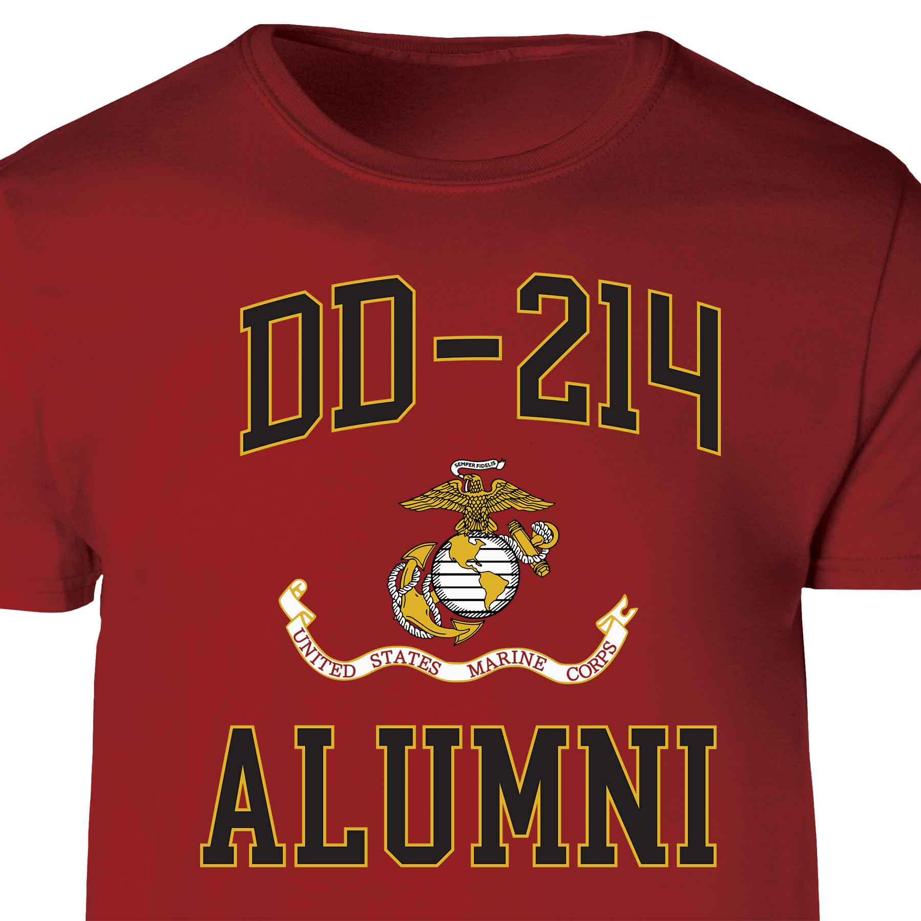 USMC G.O.A.T Marines T-Shirt with Eagle, Globe, and Anchor Emblem