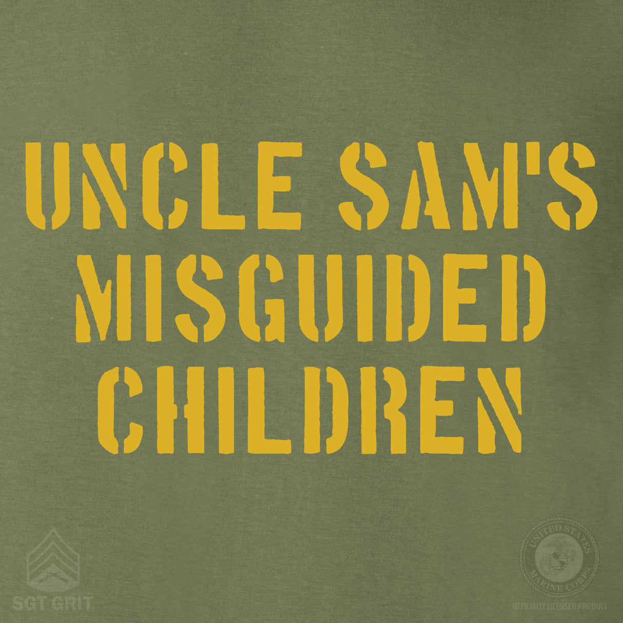 Uncle Sam's Misguided Children Stencil T-Shirt - SGT GRIT
