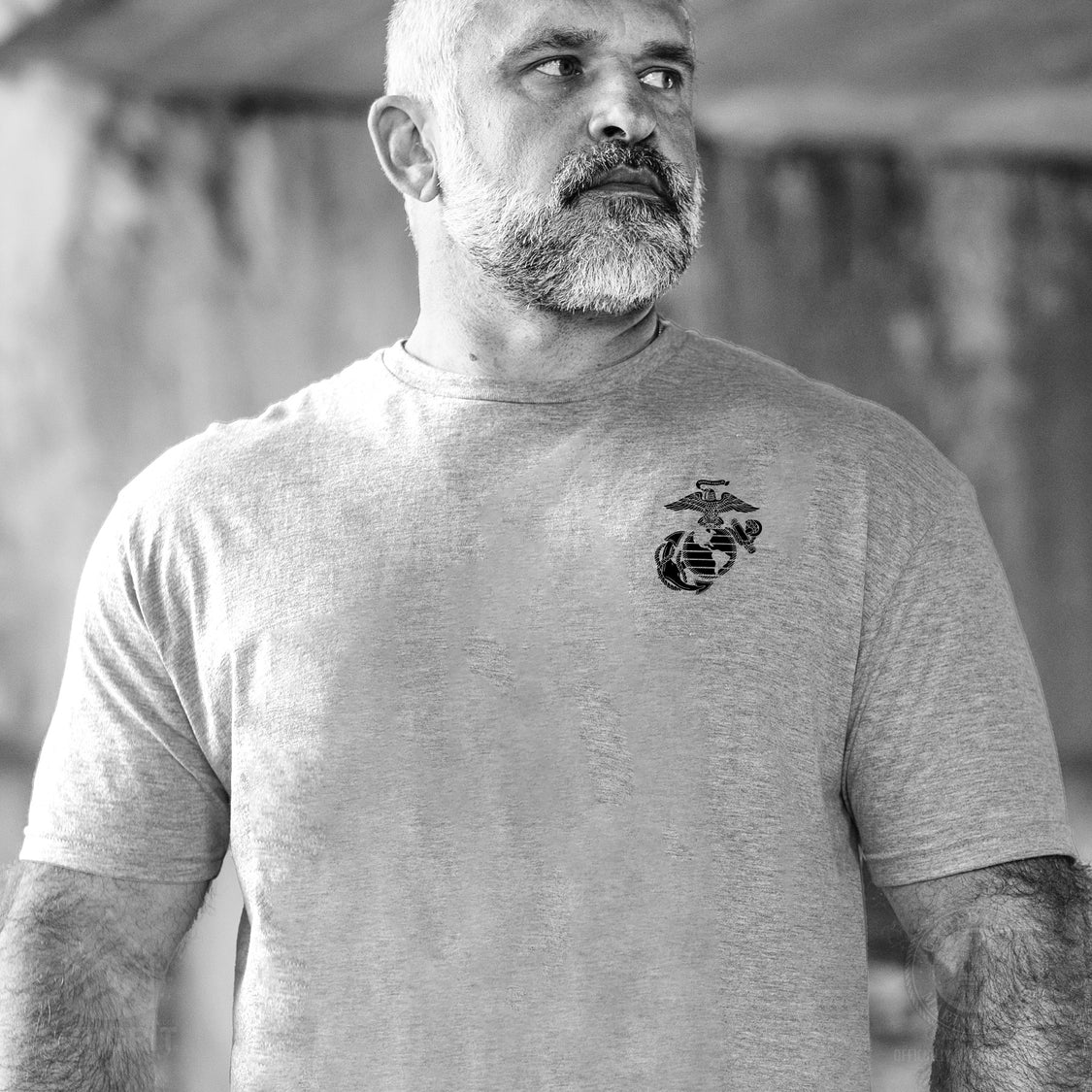 Grumpy General Grumpy Old Marine Bulldog Mascot T-shirt- Back Design – SGT GRIT