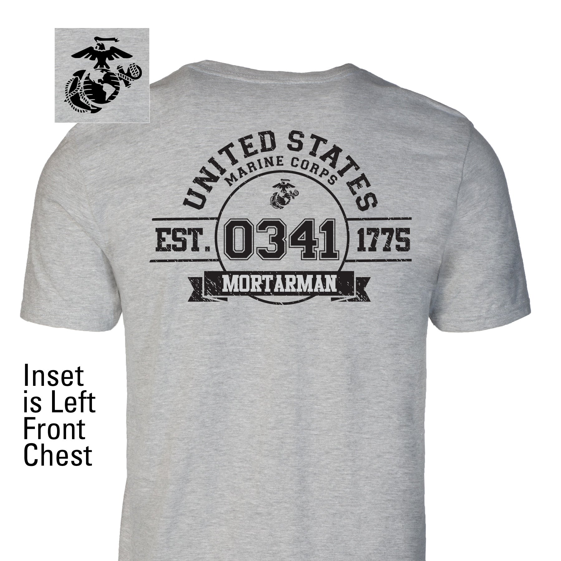 Choose Your Marine MOS Est. 1775 T-shirt- Back Design – SGT GRIT