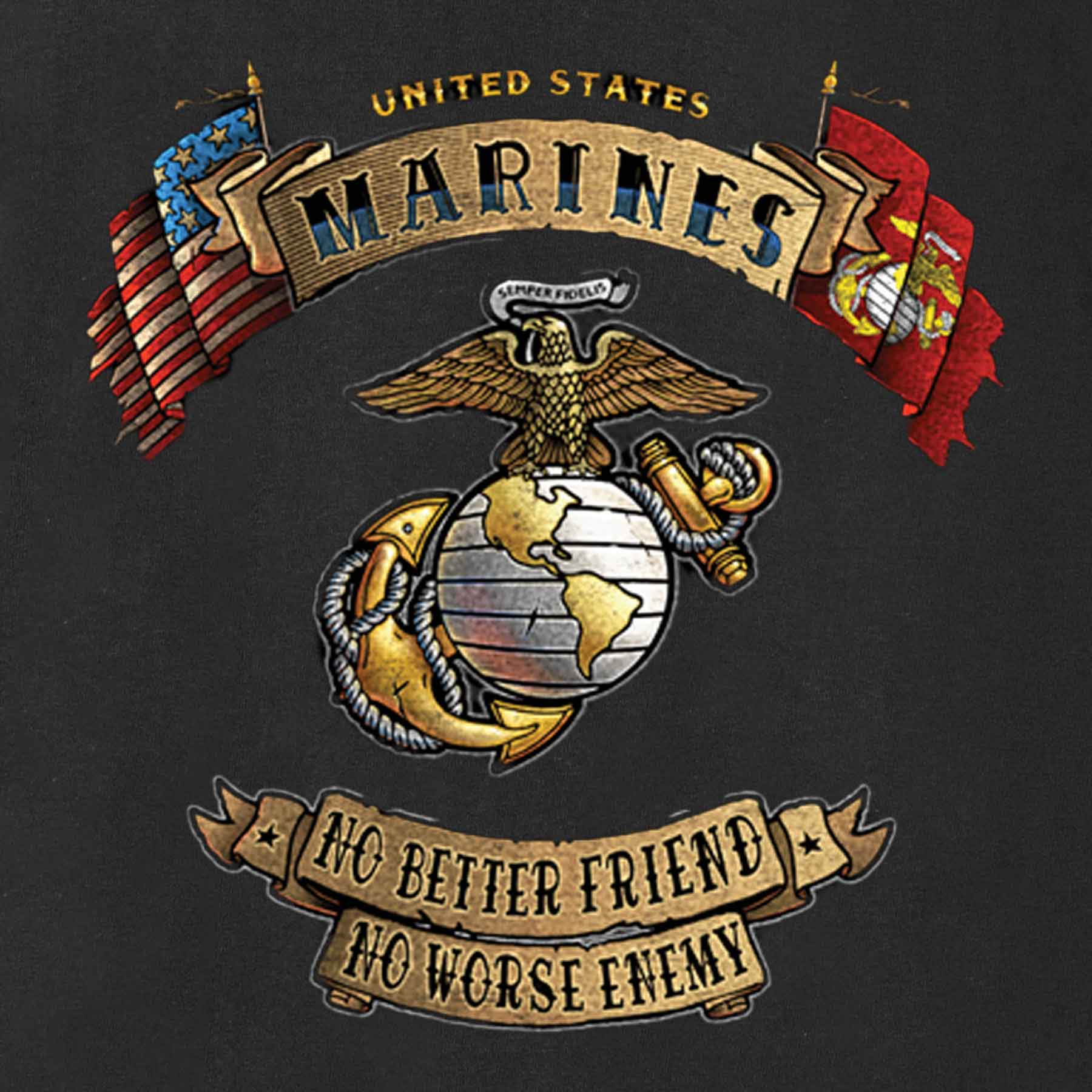 USMC No Better Friend T-shirt – SGT GRIT