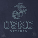 USMC Veteran Tonal T-shirt- Back Design - SGT GRIT