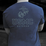 USMC Veteran Tonal T-shirt- Back Design - SGT GRIT