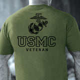 USMC Veteran Tonal T-shirt- Back Design - SGT GRIT