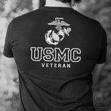USMC Veteran Tonal T-shirt- Back Design - SGT GRIT