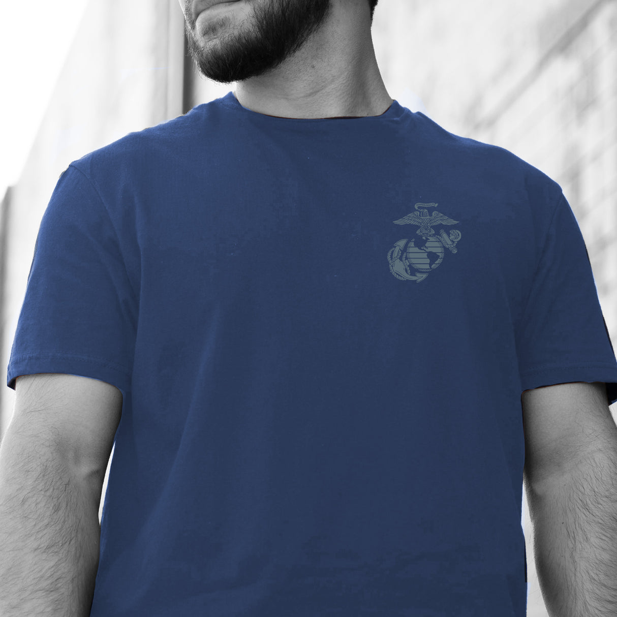 USMC Veteran Tonal T-shirt- Back Design - SGT GRIT