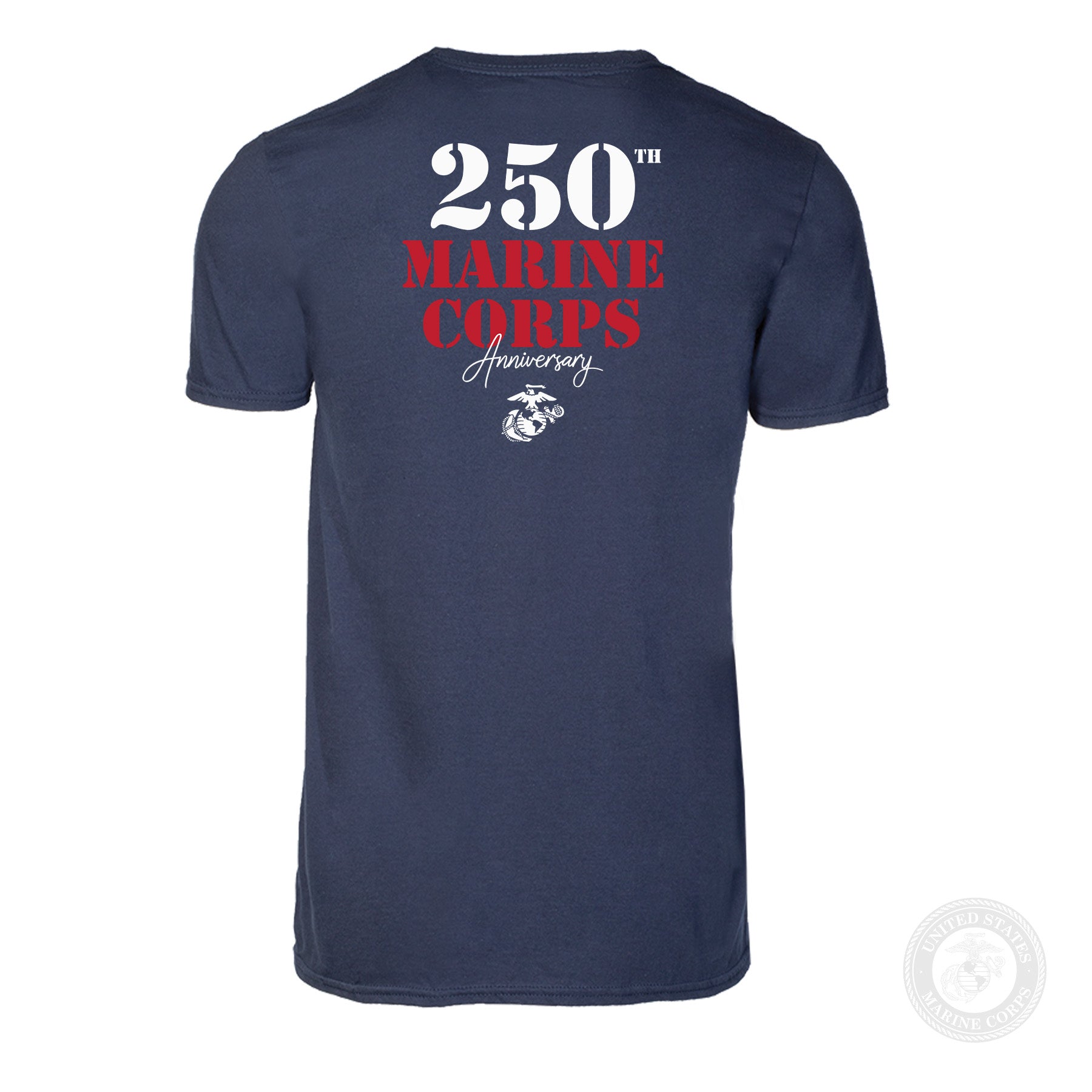 USMC 250th Anniversary Stencil T-Shirt- Back Design – SGT GRIT