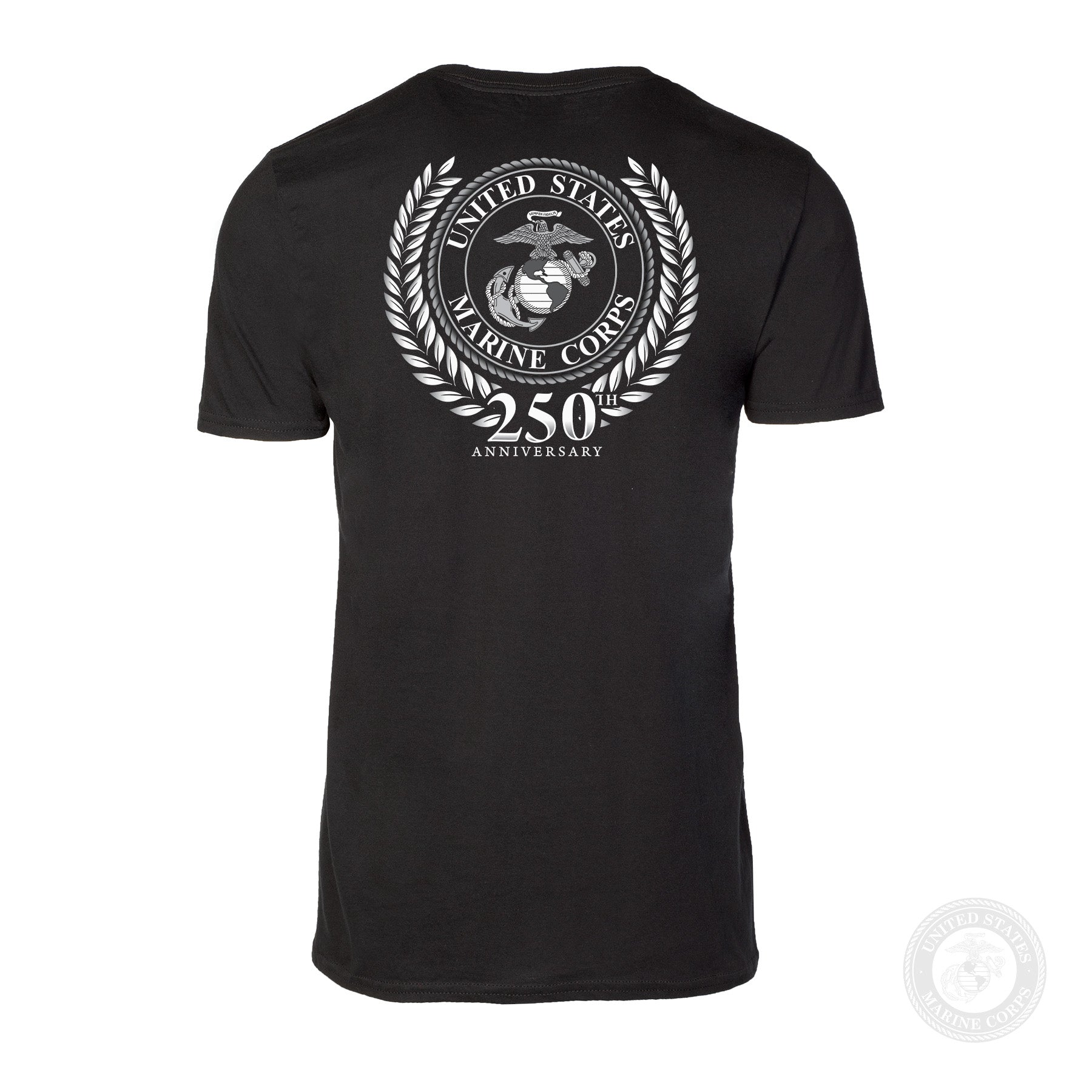 USMC 250th Anniversary Grayscale T-shirt- Back Design – SGT GRIT