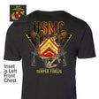 Exclusive Marine Corps T-shirt Customized by Rank- Back Design - SGT GRIT