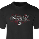 USMC Vintage Script Semper Fi T-Shirt - SGT GRIT