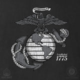 Grayscale Eagle, Globe, and Anchor T-Shirt - SGT GRIT