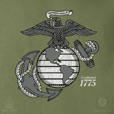 Grayscale Eagle, Globe, and Anchor T-Shirt - SGT GRIT