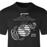 Grayscale Eagle, Globe, and Anchor T-Shirt - SGT GRIT