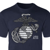 Grayscale Eagle, Globe, and Anchor T-Shirt - SGT GRIT