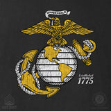Gold Eagle, Globe, and Anchor T-Shirt - SGT GRIT