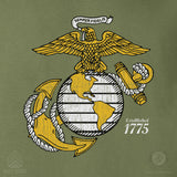 Gold Eagle, Globe, and Anchor T-Shirt - SGT GRIT