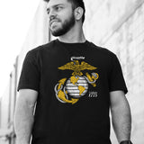 Gold Eagle, Globe, and Anchor T-Shirt - SGT GRIT