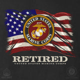 Retired Marine Corps Flag and Seal T-Shirt - SGT GRIT
