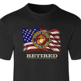 Retired Marine Corps Flag and Seal T-Shirt - SGT GRIT