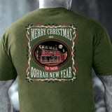 USMC Tun Tavern Christmas T-Shirt Back Design- OD Green (Copy) - SGT GRIT