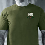 USMC Tun Tavern Christmas T-Shirt Back Design- OD Green (Copy) - SGT GRIT