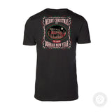 USMC Tun Tavern Christmas T-Shirt Back Design- Black - SGT GRIT