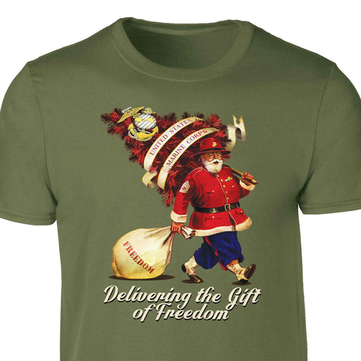 USMC Santa's Gift of Freedom T-shirt - SGT GRIT