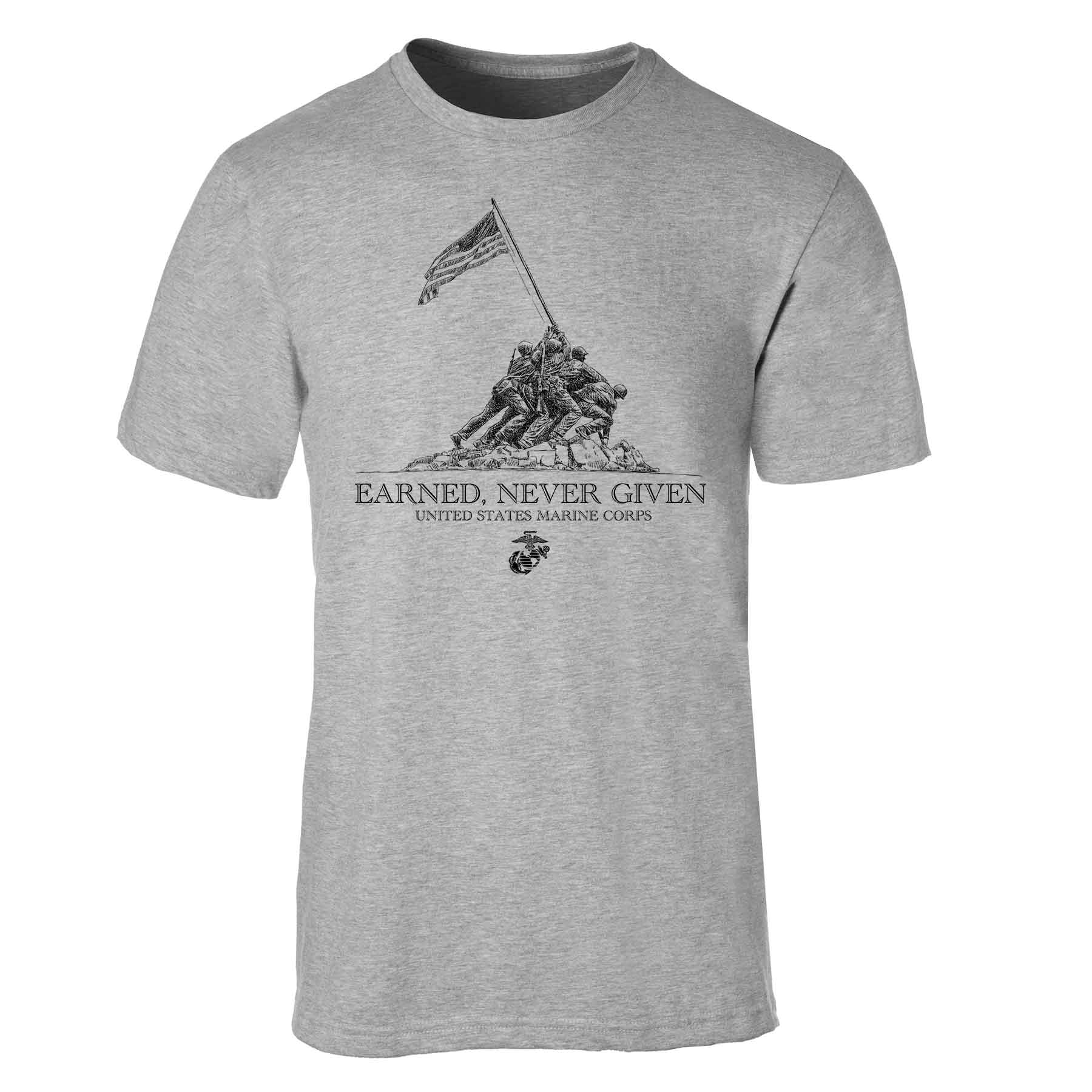 USMC Earned Never Given T-shirt – SGT GRIT