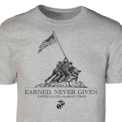 USMC Earned Never Given T-shirt - SGT GRIT