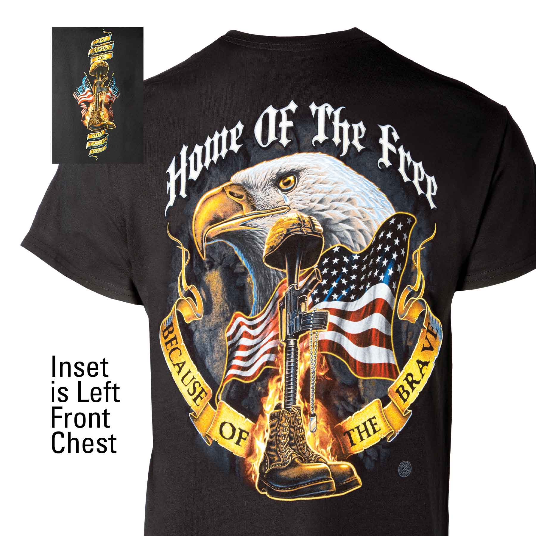 Home Of The Free Because Of The Brave T-shirt – SGT GRIT