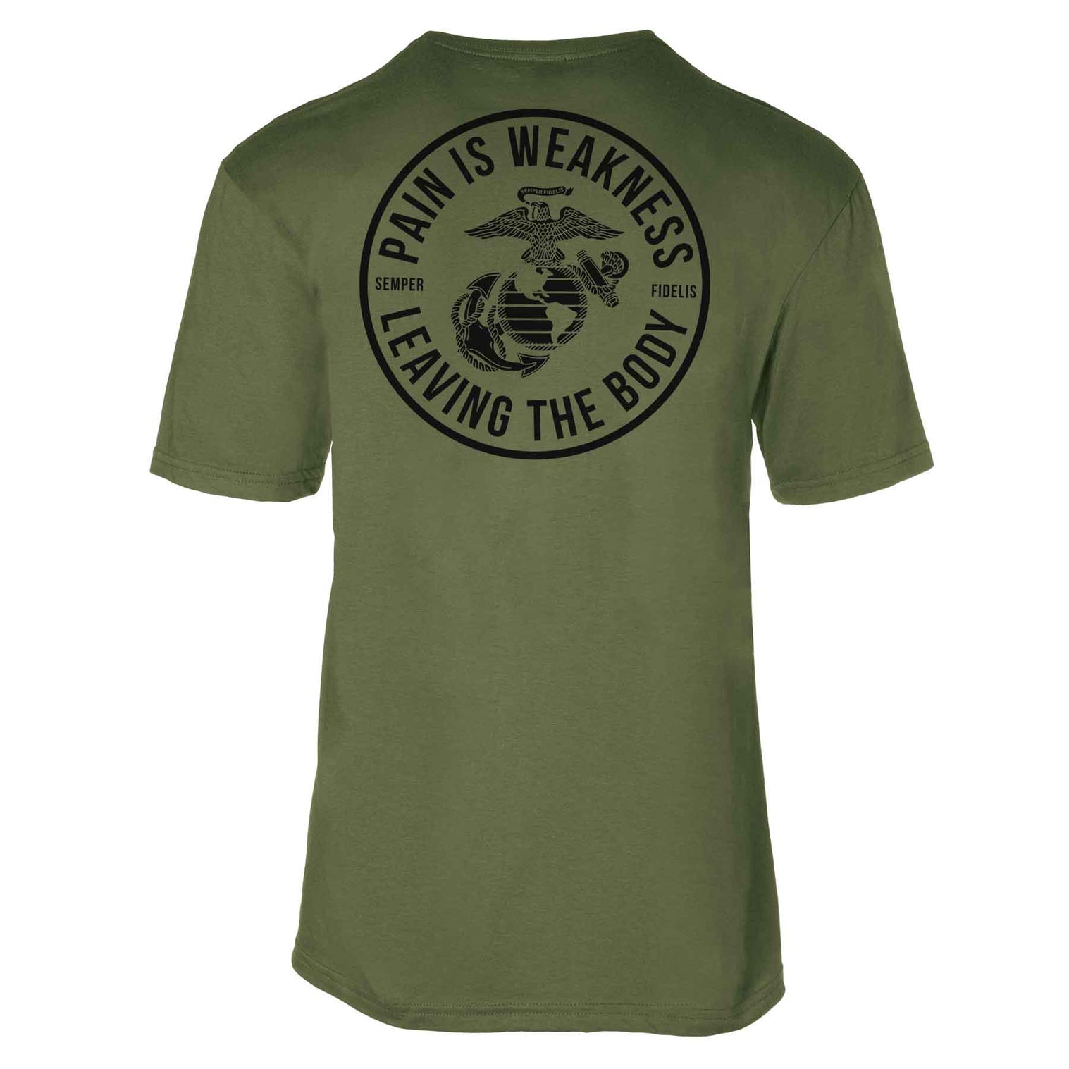 USMC Pain Is Weakness Leaving The Body Tshirt 100 Cotton