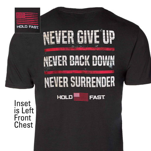 Never Give Up T-shirt - SGT GRIT