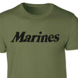 Marines T-Shirt Black on Olive Green - SGT GRIT